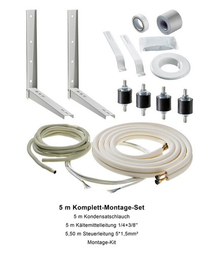 Komplett montageset - 5, m