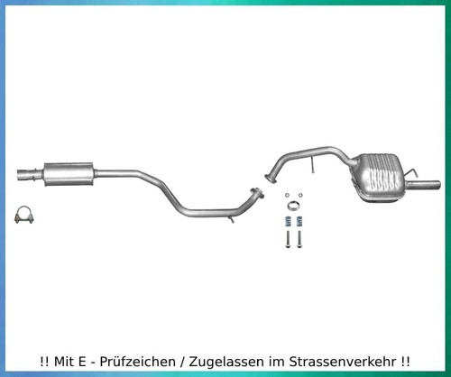 Auspuffanlage für mazda 8 - 5, 1.8